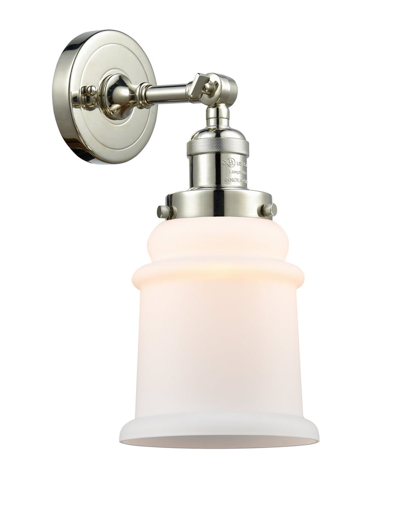Innovations 203-PN-G181 One Light Wall Sconce, Polished Nickel