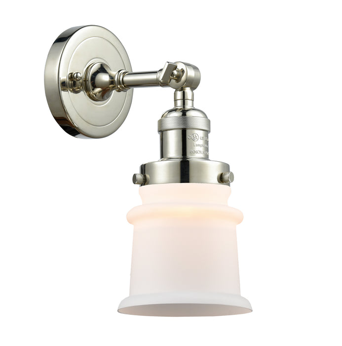 Innovations 203-PN-G181S One Light Wall Sconce, Polished Nickel