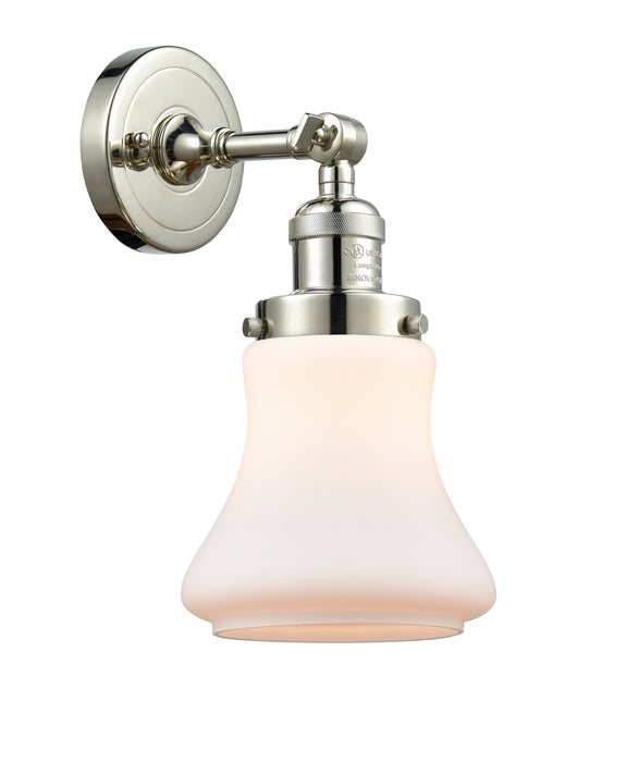 Innovations 203-PN-G191 One Light Wall Sconce, Polished Nickel
