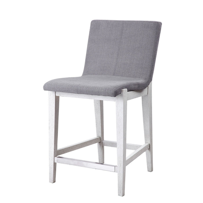 Uttermost 23554 Counter Stool, Aged White
