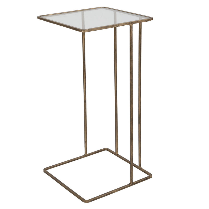 Uttermost 25066 Side Table, Antiqued Gold