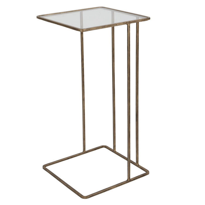 Uttermost 25066 Side Table, Antiqued Gold