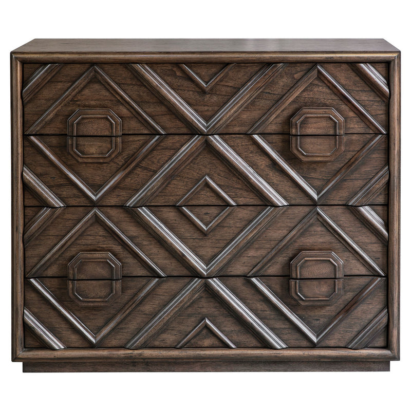Uttermost 25458 Drawer Chest, Naturally Distressed And Hand Rubbed To Expose Natural Undertones