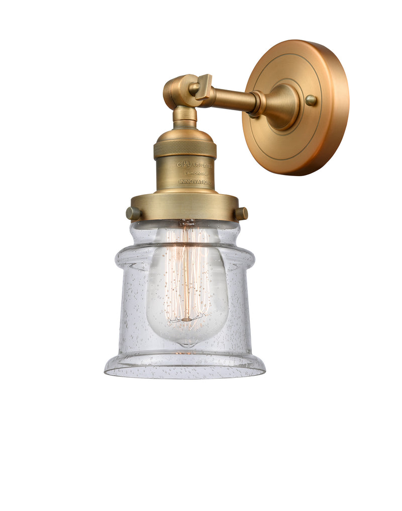 Innovations 203-BB-G184S One Light Wall Sconce, Brushed Brass