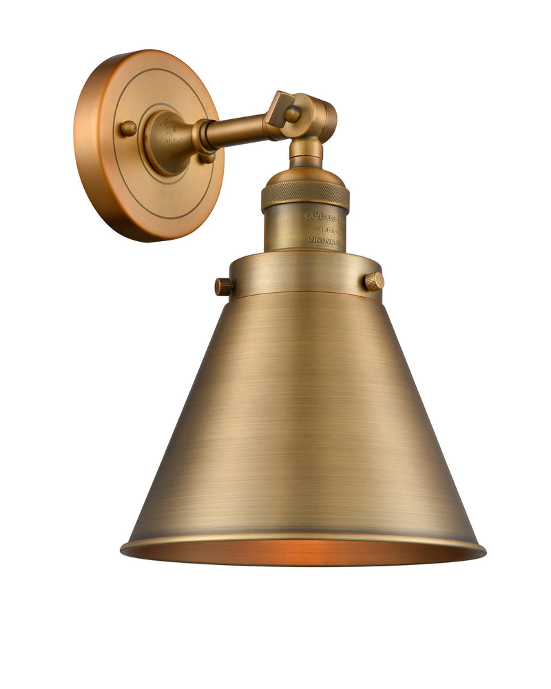 Innovations 203-BB-M13-BB One Light Wall Sconce, Brushed Brass