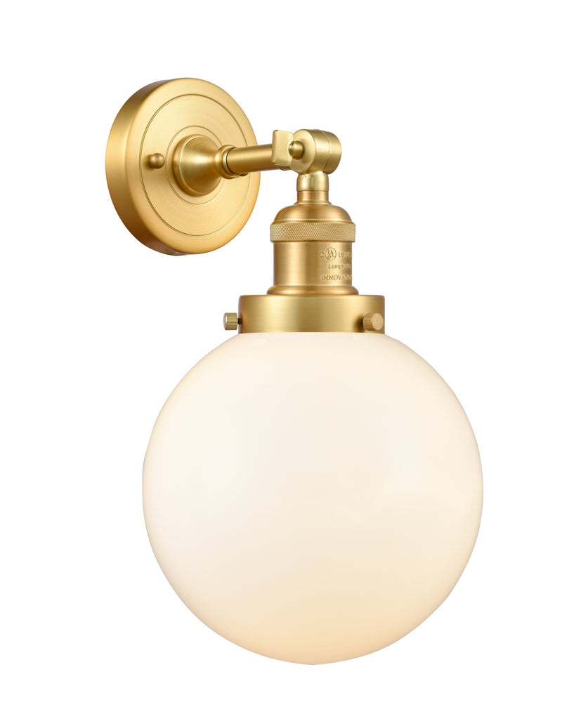 Innovations 203-SG-G201-8 One Light Wall Sconce, Satin Gold