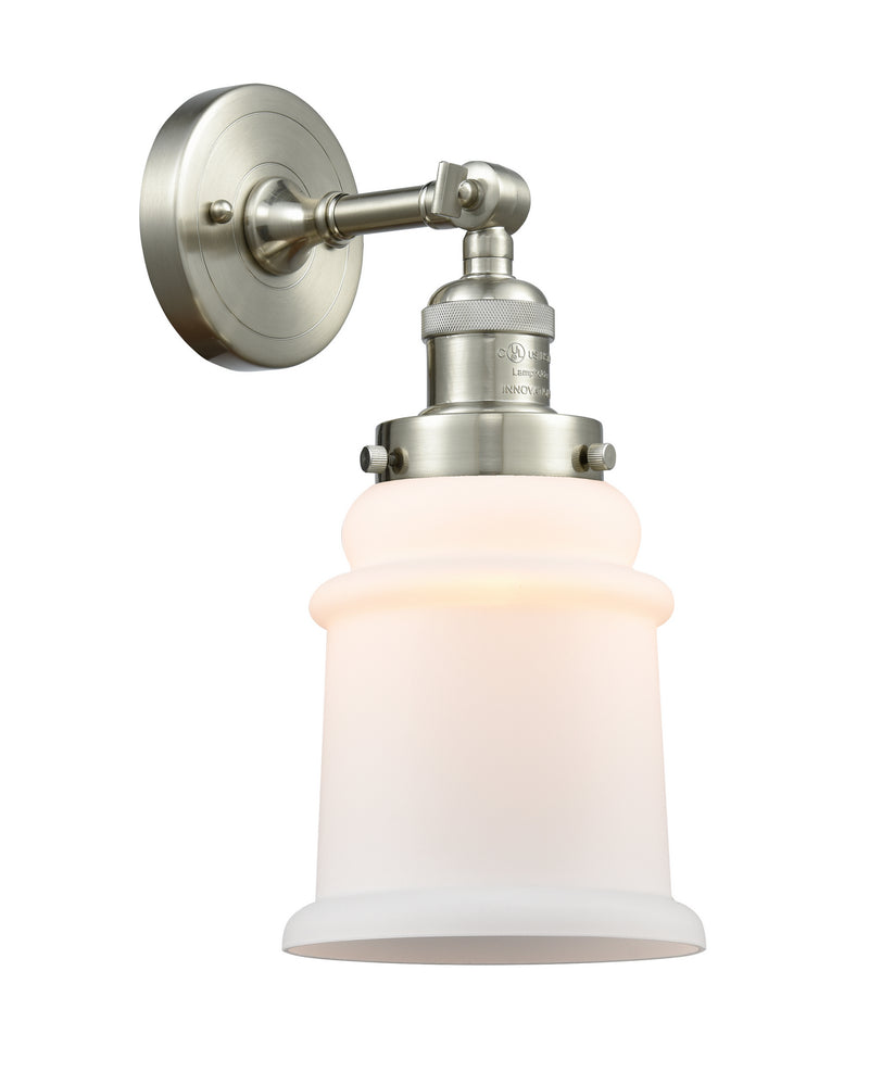 Innovations 203-SN-G181 One Light Wall Sconce, Brushed Satin Nickel