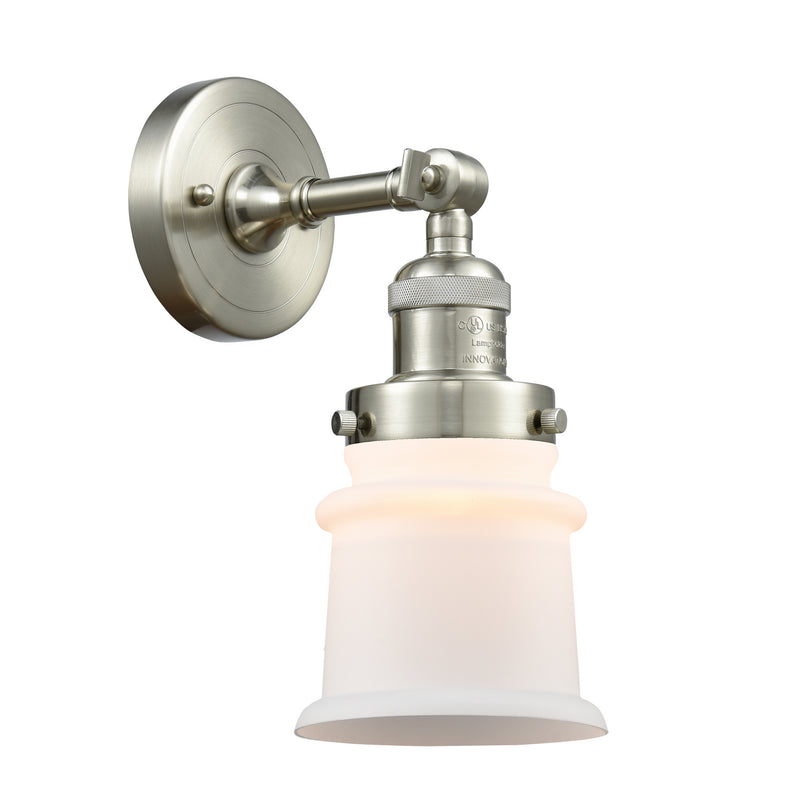 Innovations 203-SN-G181S One Light Wall Sconce, Brushed Satin Nickel