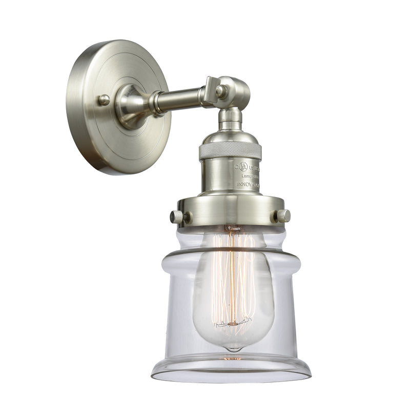 Innovations 203-SN-G182S One Light Wall Sconce, Brushed Satin Nickel