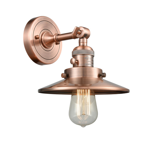 Innovations 203SW-AC-M3 One Light Wall Sconce, Antique Copper