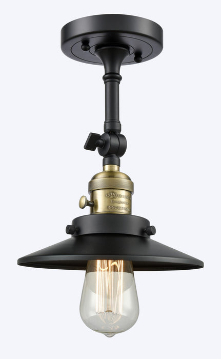Innovations 203SW-BAB-M6 One Light Wall Sconce, Black Antique Brass