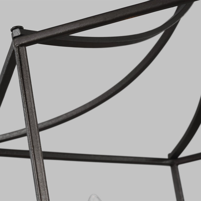 Visual Comfort Studio AC1046SMS Six Light Chandelier, Smith Steel