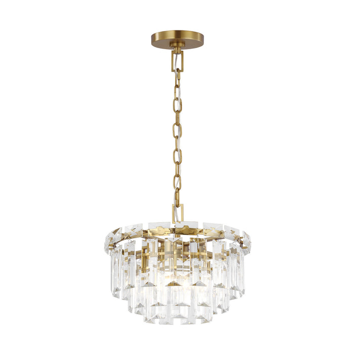 Visual Comfort Studio CC1254BBS Four Light Chandelier, Burnished Brass