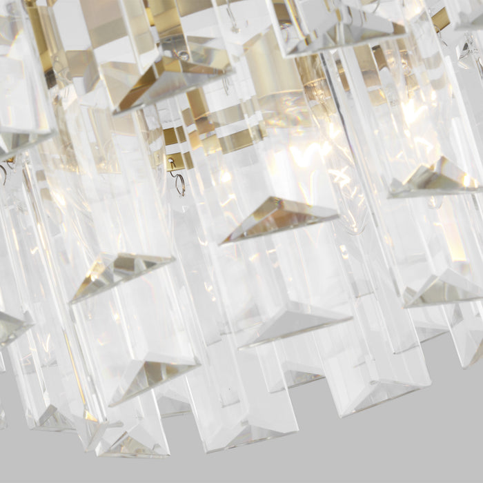 Visual Comfort Studio CC1254BBS Four Light Chandelier, Burnished Brass