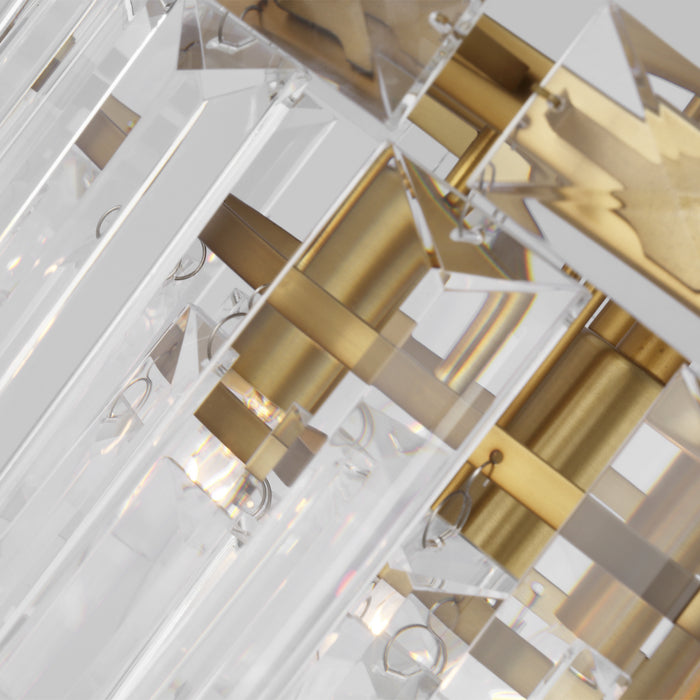 Visual Comfort Studio CC1254BBS Four Light Chandelier, Burnished Brass