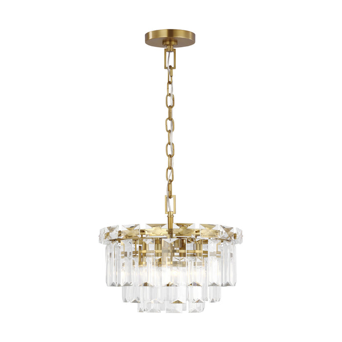 Visual Comfort Studio CC1254BBS Four Light Chandelier, Burnished Brass