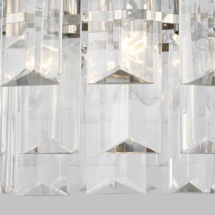 Visual Comfort Studio CC1254PN Four Light Chandelier, Polished Nickel