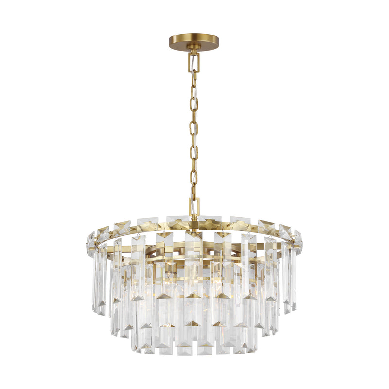 Visual Comfort Studio CC12610BBS Ten Light Chandelier, Burnished Brass