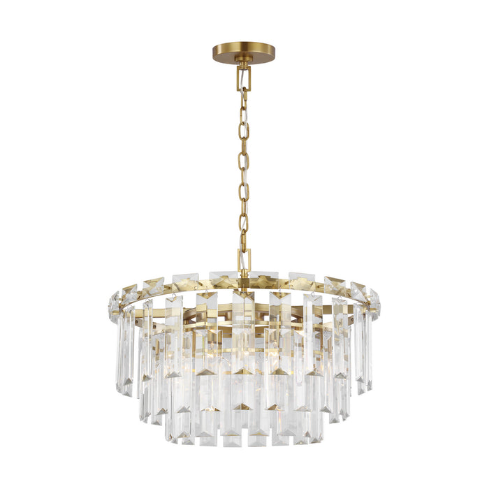 Visual Comfort Studio CC12610BBS Ten Light Chandelier, Burnished Brass