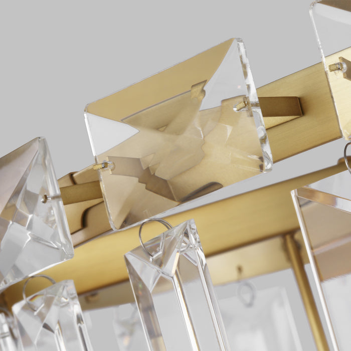 Visual Comfort Studio CC12610BBS Ten Light Chandelier, Burnished Brass