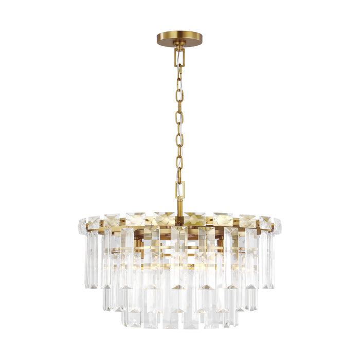 Visual Comfort Studio CC12610BBS Ten Light Chandelier, Burnished Brass
