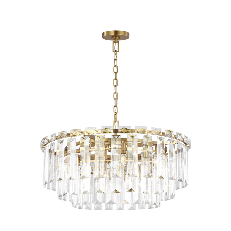 Visual Comfort Studio CC12716BBS 16 Light Chandelier, Burnished Brass