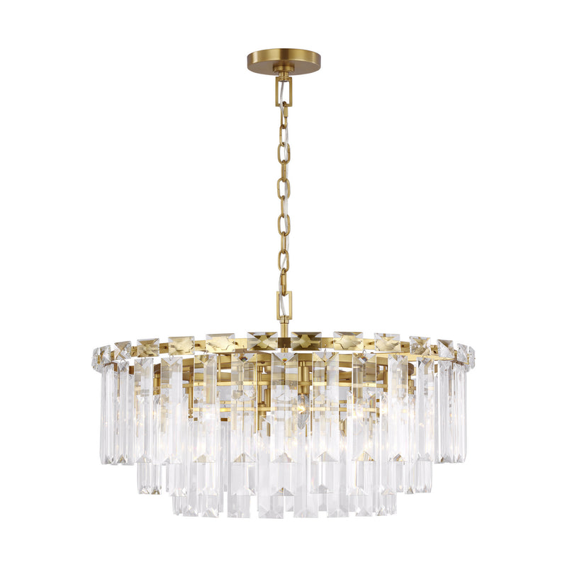 Visual Comfort Studio CC12716BBS 16 Light Chandelier, Burnished Brass