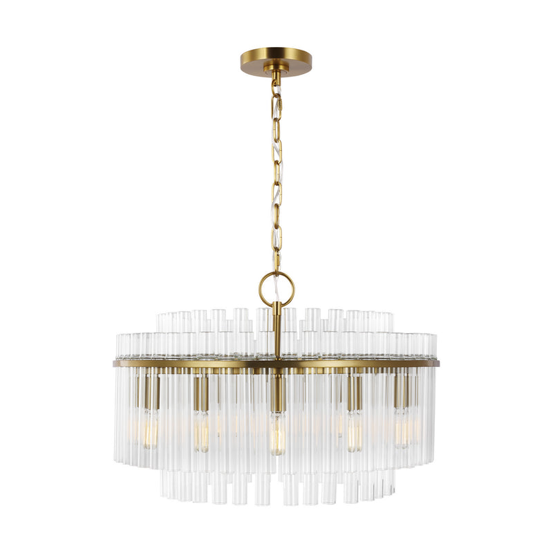 Visual Comfort Studio CC12812BBS 12 Light Chandelier, Burnished Brass