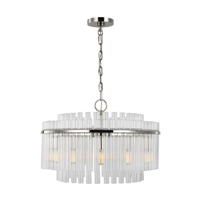 Visual Comfort Studio CC12812PN 12 Light Chandelier, Polished Nickel