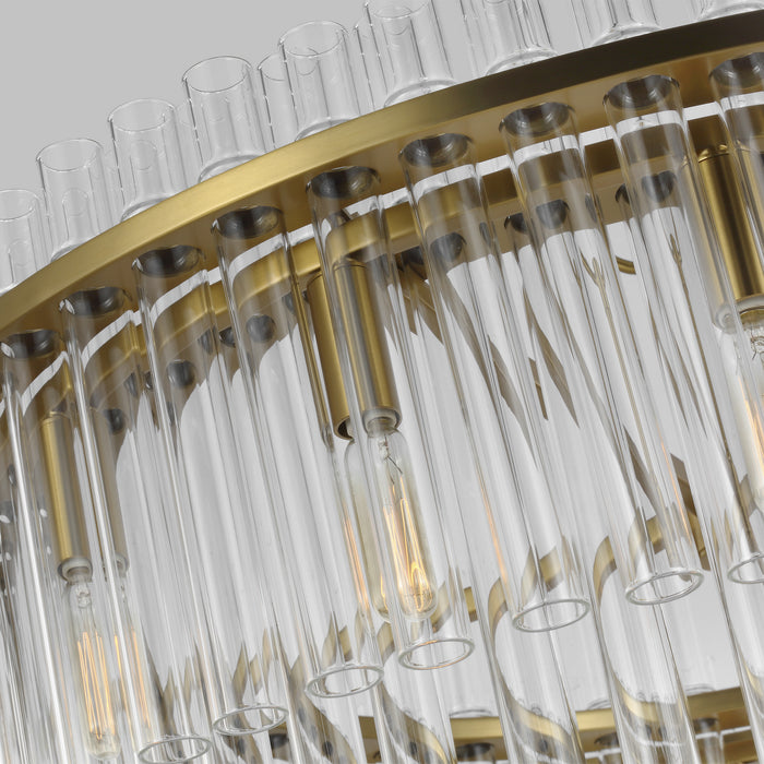 Visual Comfort Studio CC12916BBS 16 Light Chandelier, Burnished Brass