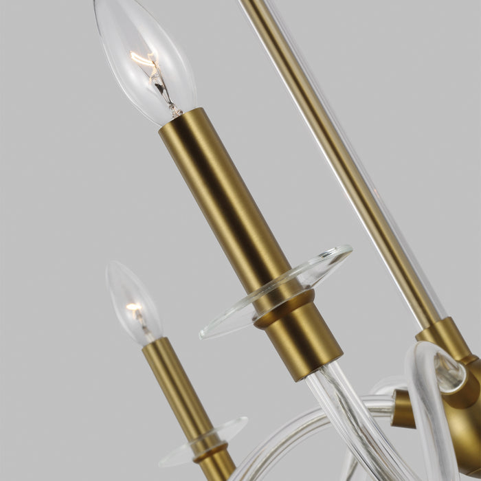 Visual Comfort Studio CC1315BBS Five Light Chandelier, Burnished Brass