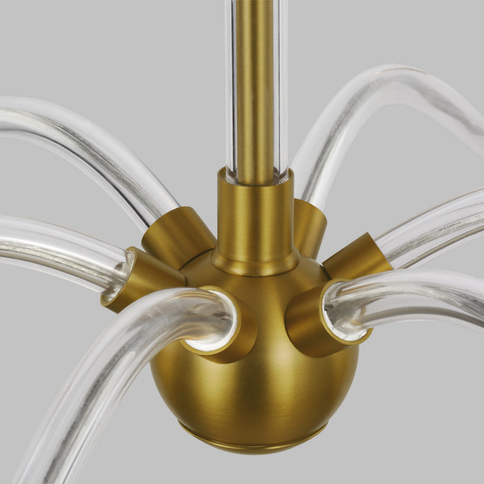 Visual Comfort Studio CC1326BBS Six Light Chandelier, Burnished Brass