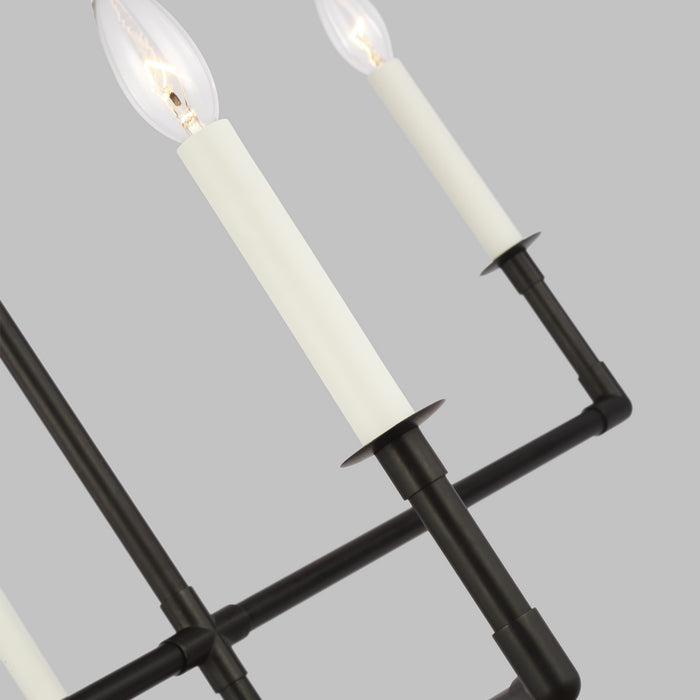 Visual Comfort Studio CC1346AI Six Light Chandelier, Aged Iron