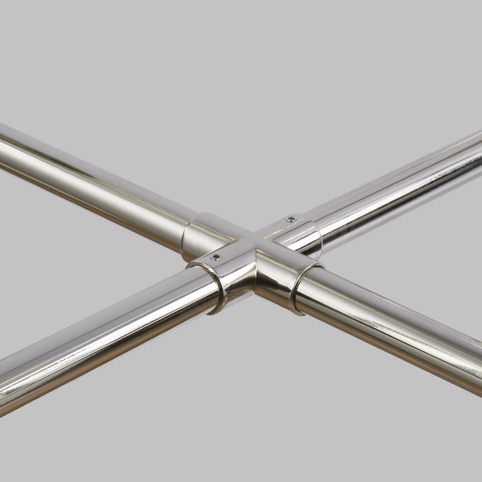 Visual Comfort Studio CC1368PN Eight Light Chandelier, Polished Nickel