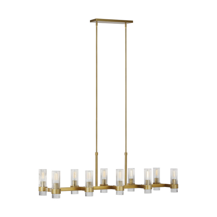 Visual Comfort Studio CC13810BBS Ten Light Chandelier, Burnished Brass