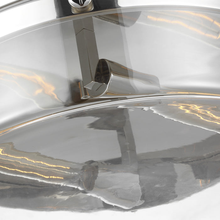 Visual Comfort Studio CF1032PN Two Light Flush Mount, Polished Nickel