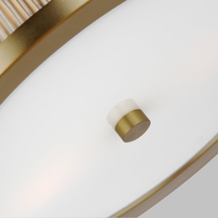 Visual Comfort Studio CF1052BBS Two Light Flush Mount, Burnished Brass