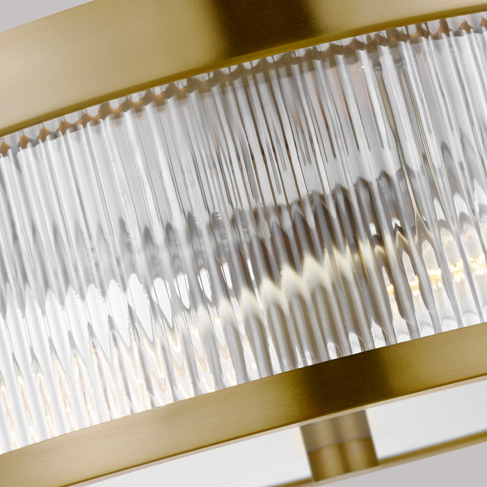Visual Comfort Studio CF1052BBS Two Light Flush Mount, Burnished Brass