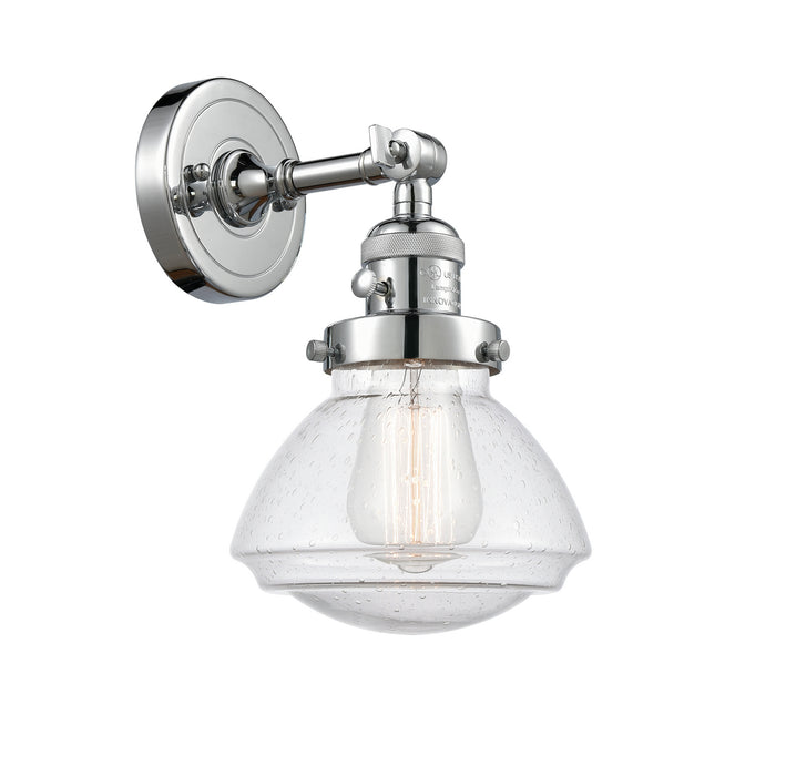 Innovations 203SW-PC-G324 One Light Wall Sconce, Polished Chrome