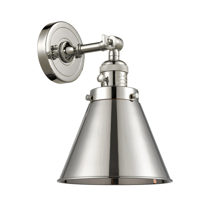 Innovations 203SW-PN-M13-PN One Light Wall Sconce, Polished Nickel