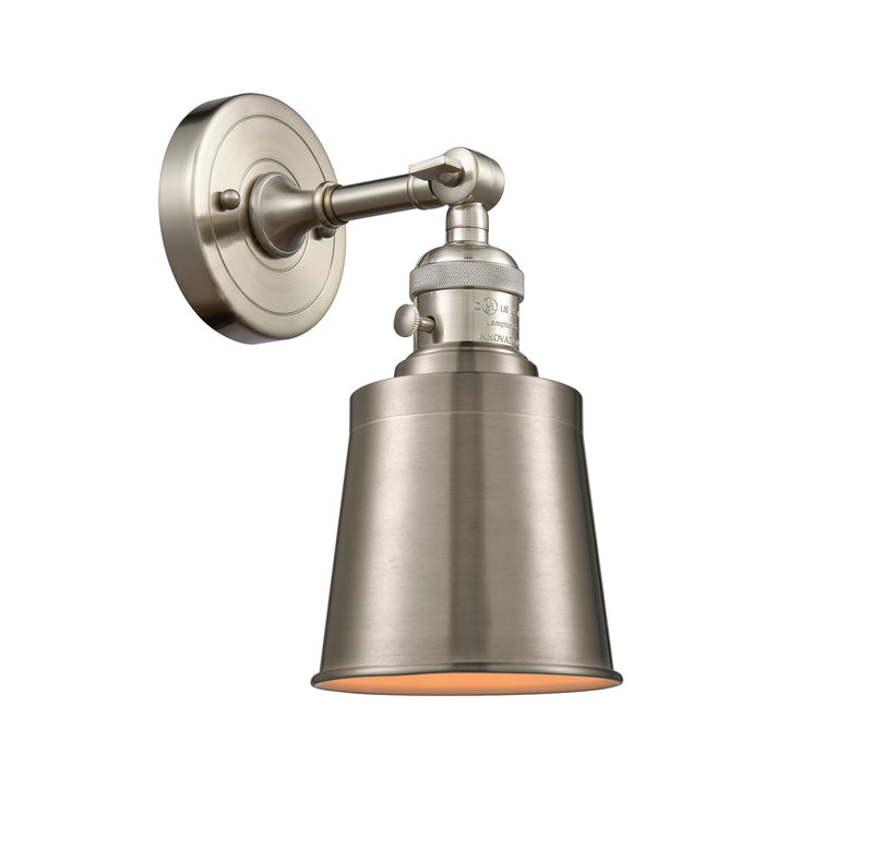 Innovations 203SW-SN-M9-SN One Light Wall Sconce, Brushed Satin Nickel