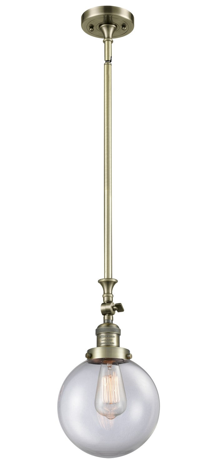 Innovations 206-AB-G202-8-LED LED Mini Pendant, Antique Brass