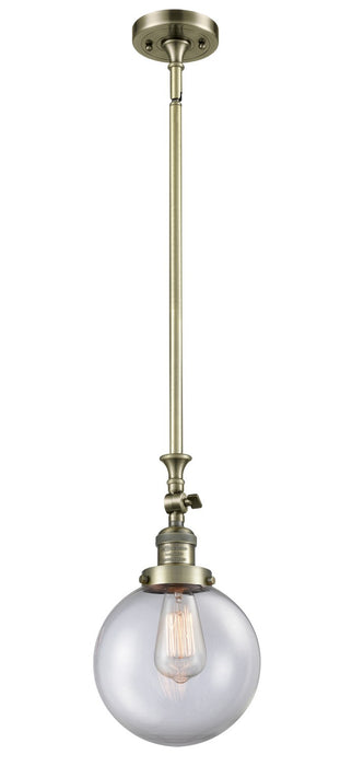Innovations 206-AB-G202-8-LED LED Mini Pendant, Antique Brass
