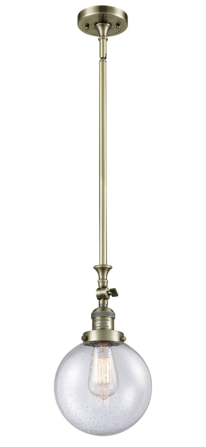 Innovations 206-AB-G204-8-LED LED Mini Pendant, Antique Brass