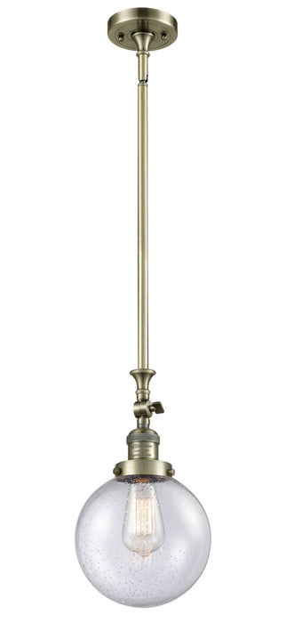 Innovations 206-AB-G204-8-LED LED Mini Pendant, Antique Brass