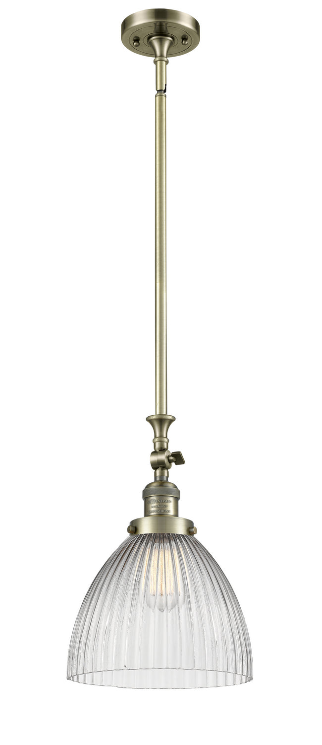 Innovations 206-AB-G222 One Light Mini Pendant, Antique Brass