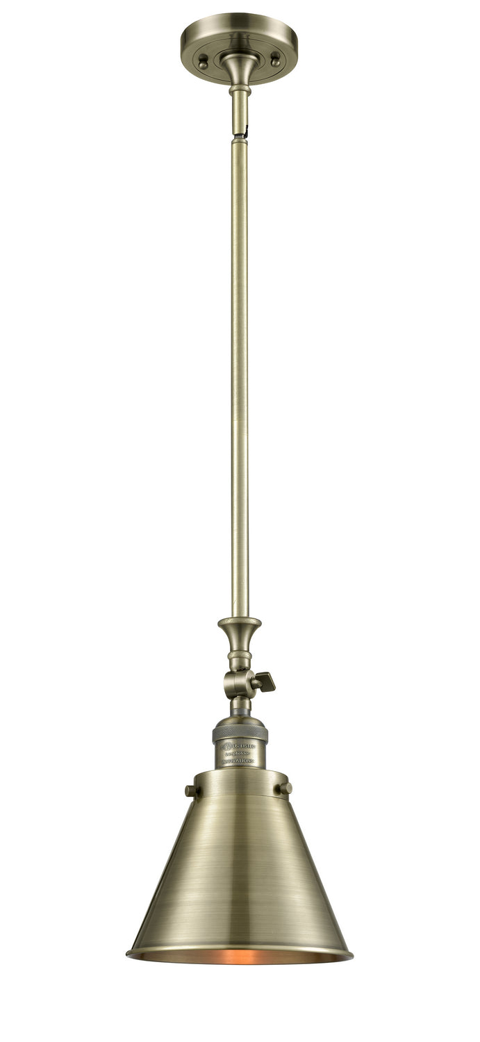 Innovations 206-AB-M13-AB One Light Mini Pendant, Antique Brass