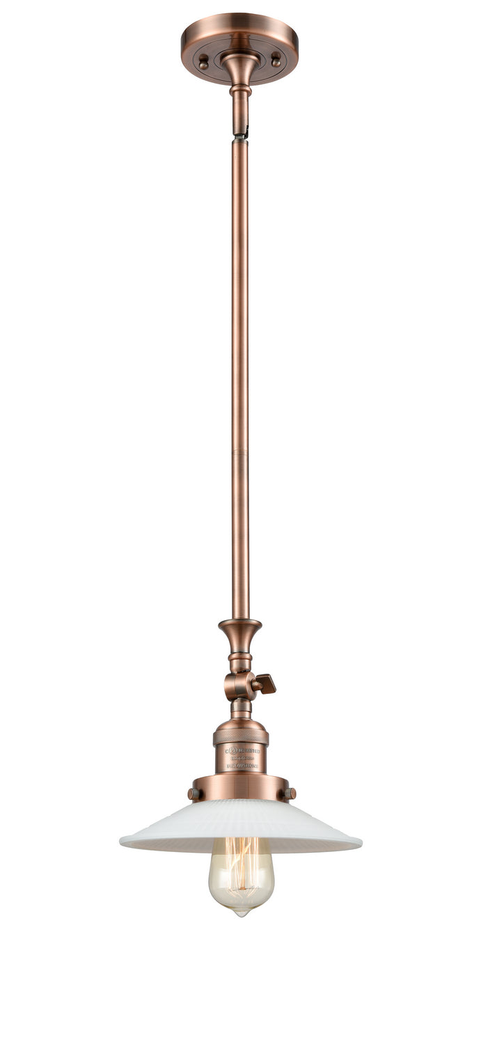 Innovations 206-AC-G1 One Light Mini Pendant, Antique Copper