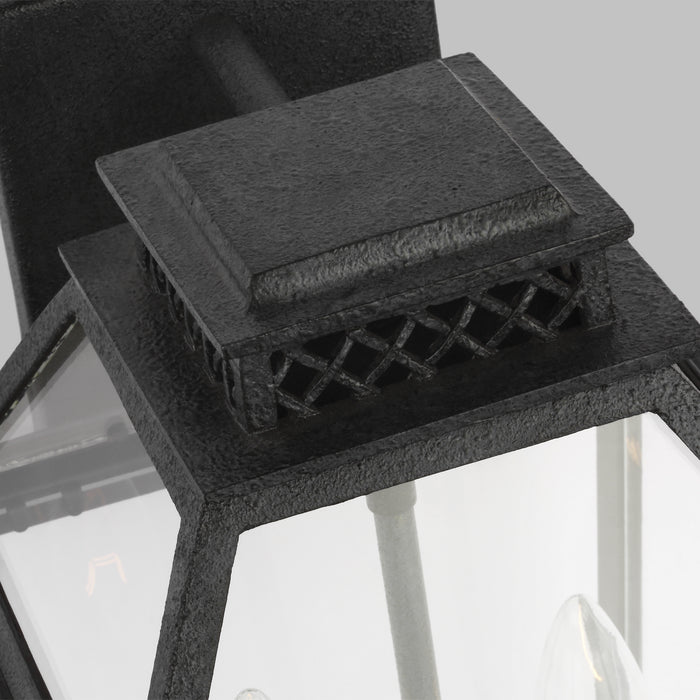 Visual Comfort Studio CO1012DWZ Two Light Outdoor Wall Lantern, Dark Weathered Zinc