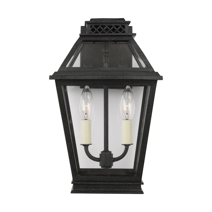 Visual Comfort Studio CO1012DWZ Two Light Outdoor Wall Lantern, Dark Weathered Zinc